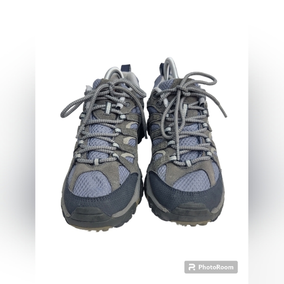 Merrell woman's Size 8.5 Baby blue and grey.  These are in great condition. - Picture 1 of 6